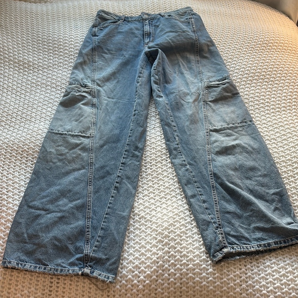 Zara blue jeans, wide legged